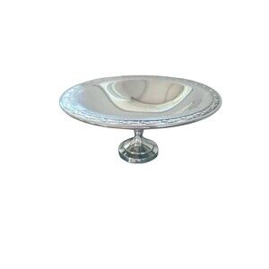 Vintage Oneida Silversmiths Silver Plate Pedestal Compote Candy Dish